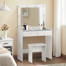 White Dressing table  LED With
