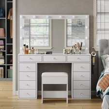 Vanity Desk with Power Outlet