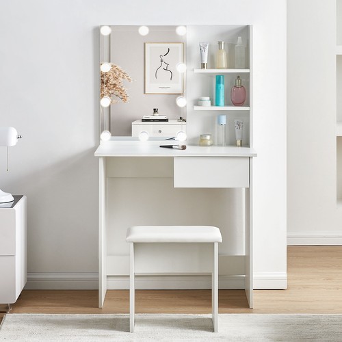 White dressing table - white,
