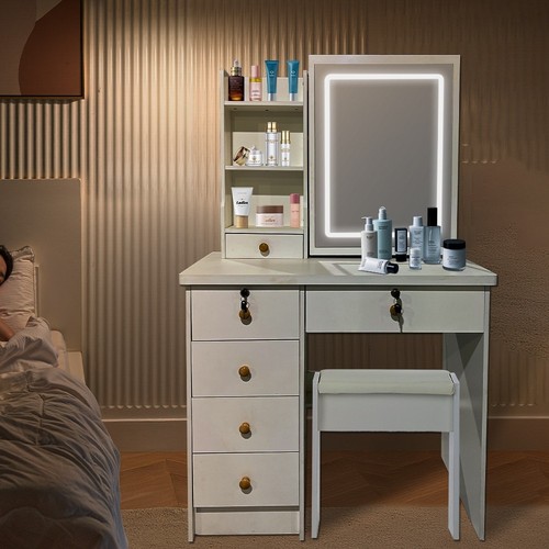 Dressing table with drawers - with,