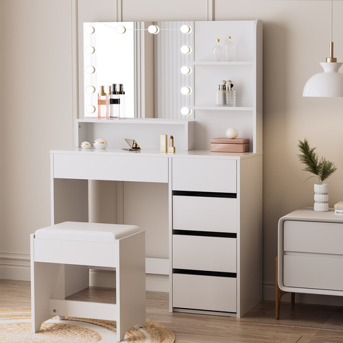 Dressing table with drawers - table,