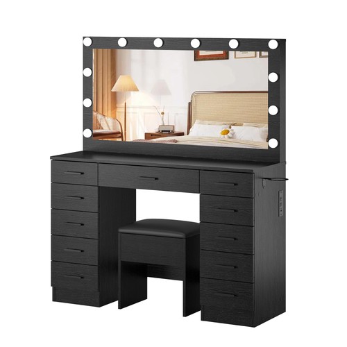Makeup table set drawers - table,