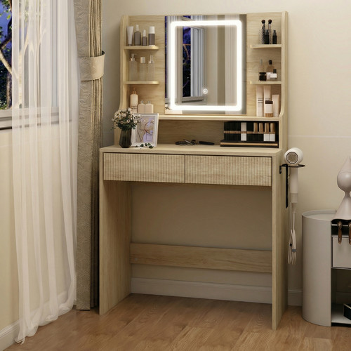 Vanity dressing table with - dressing, led